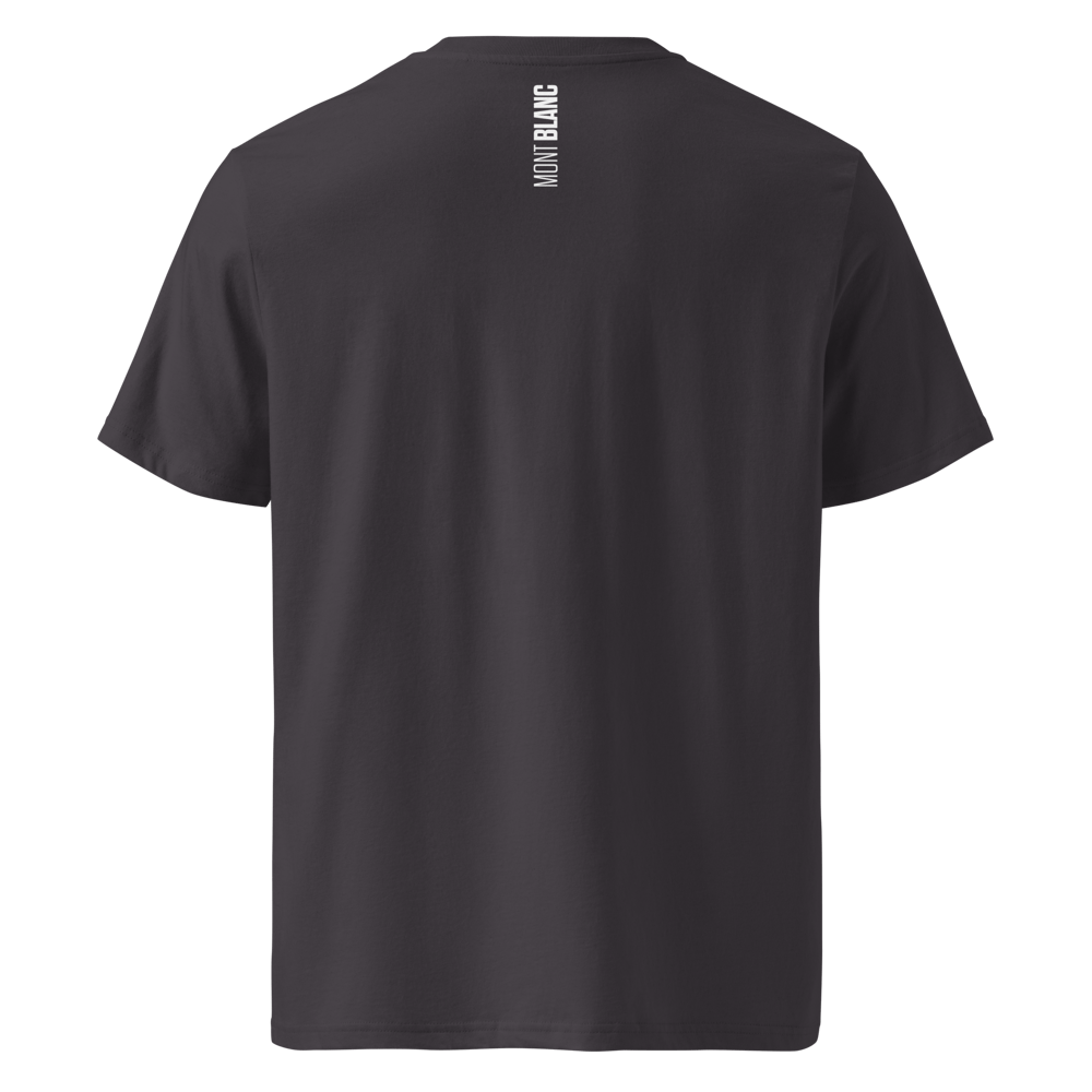 Monte Bianco PULSE T-shirt in Cotone Organico Unisex Antracite / white
