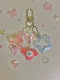 Image 1 of crab x seal clay keychain