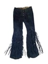 late 1960s suede fringe trousers