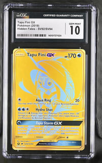 Image 1 of CGC 10 - Tapu Fini GX - Pokemon (2019) Hidden Fates