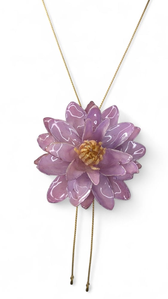 Image of Lotus Slider Necklace
