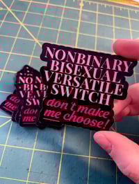 don’t make me choose sticker