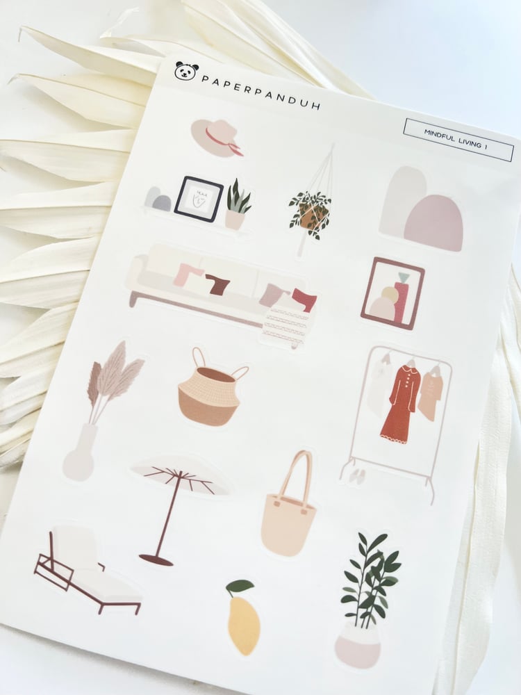 Minimal Living Sticker Sheets | paperpanduh