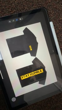 Image 5 of BLACK STAY HUMBLE NUMBER PLATE TEE