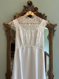 Image 7 of 1970s Draped Dress & Veil