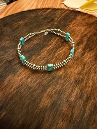 Image 1 of Square Stone Turquoise Chokers