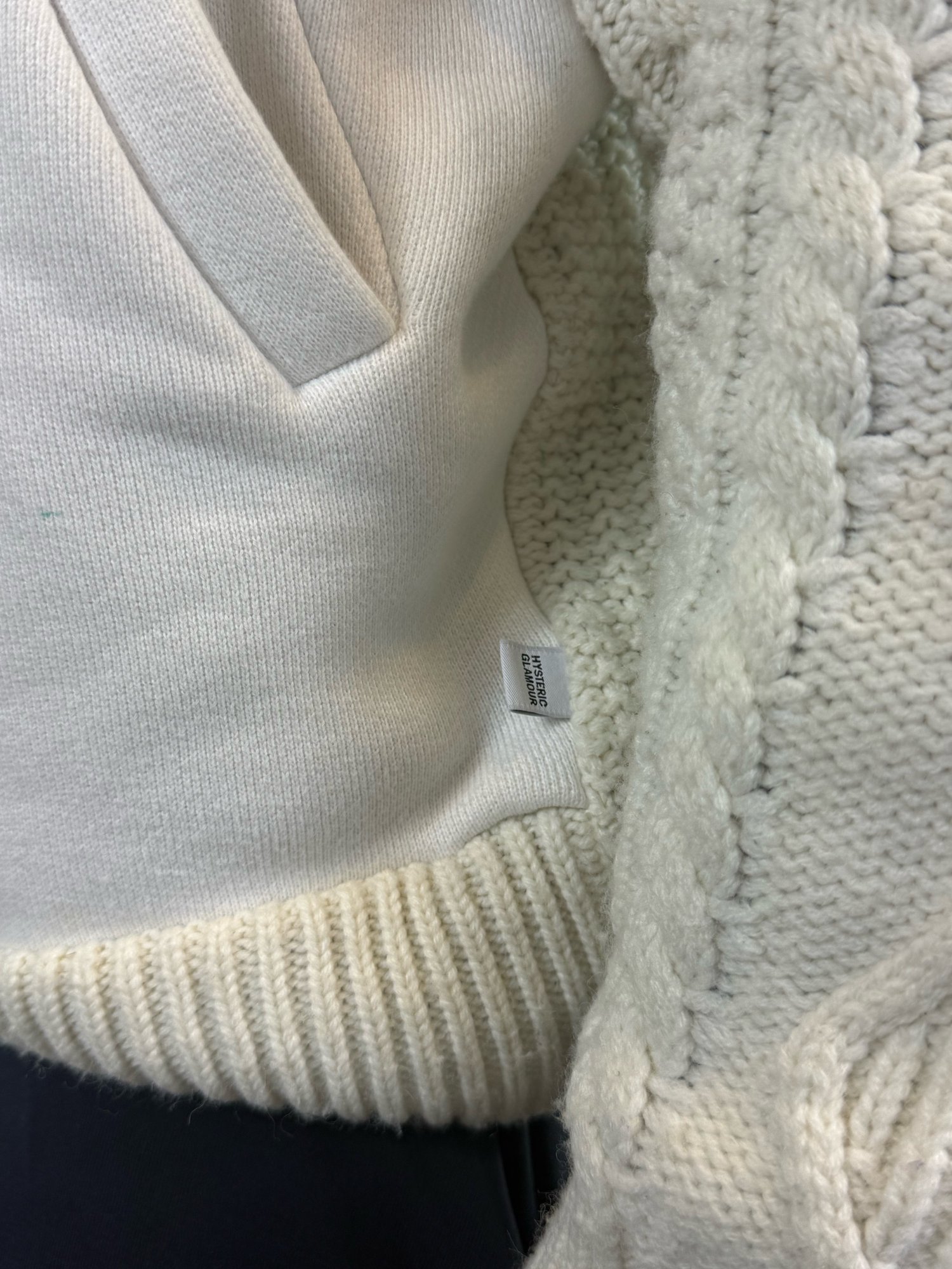 Image of Hysteric Glamour Cable Knit Zip