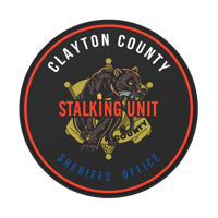 Image 1 of Clayton County Sheriffs office stalking unit PVC Patch W Velcro backing 