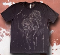 Image 3 of “ROSES” BLEACH PAINTED T-SHIRT XL