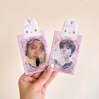 Image 1 of Pink Bunny Garden Photocard Holder