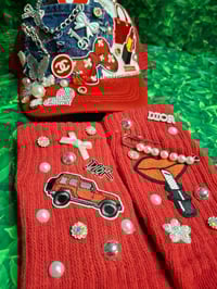 Image 1 of Red junk hat and socks 