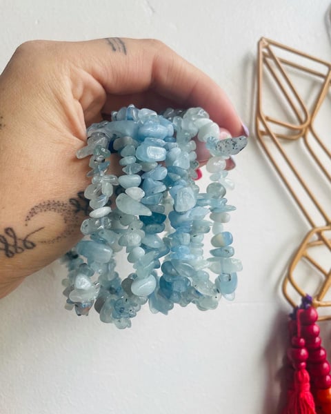 Image of Aquamarine Chipstone Bracelet