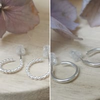 Image 1 of Mini créoles en argent 