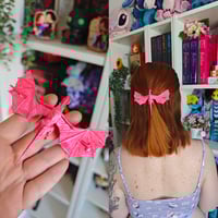Image 1 of Horquilla dragón alado rosa