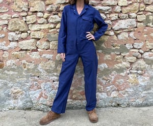 Image of  Blue French Workwear Jumpsuit