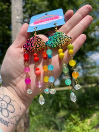 Image 3 of Lisa Frank Inspired Cloud Earrings