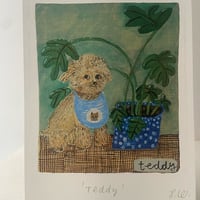 Image 5 of A5 signed print -Teddy the dog 