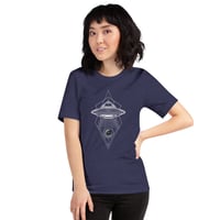 Image 25 of Geometric UFO Alien Unisex t-shirt