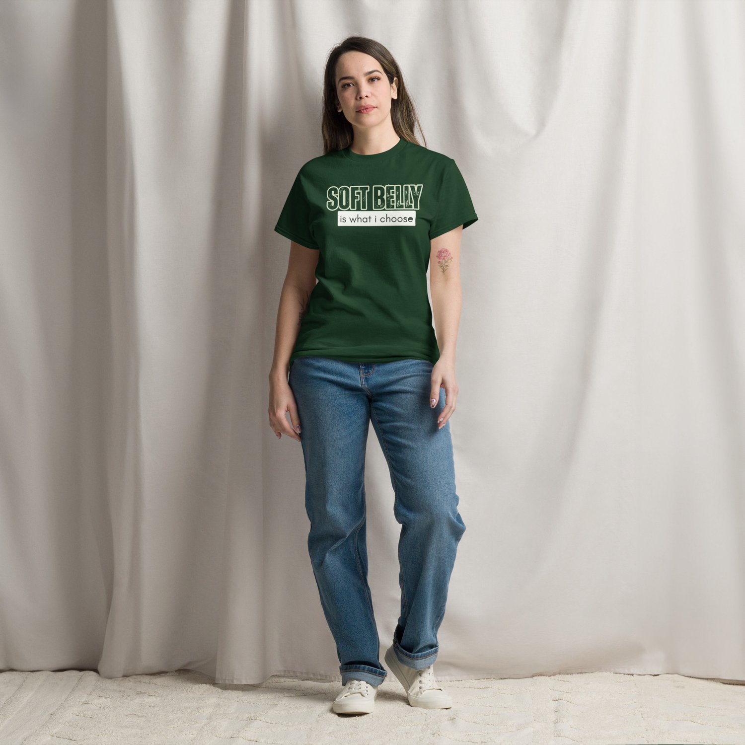 Image of Soft Belly TYPE Tee_Black 