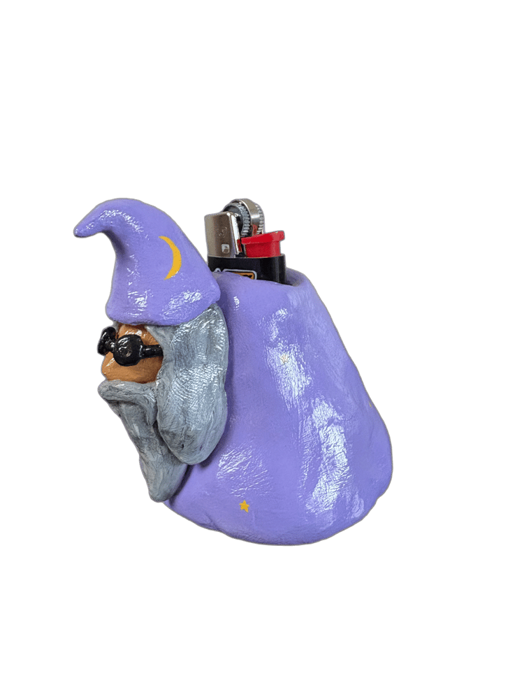 pale purple mini wizard lighter case