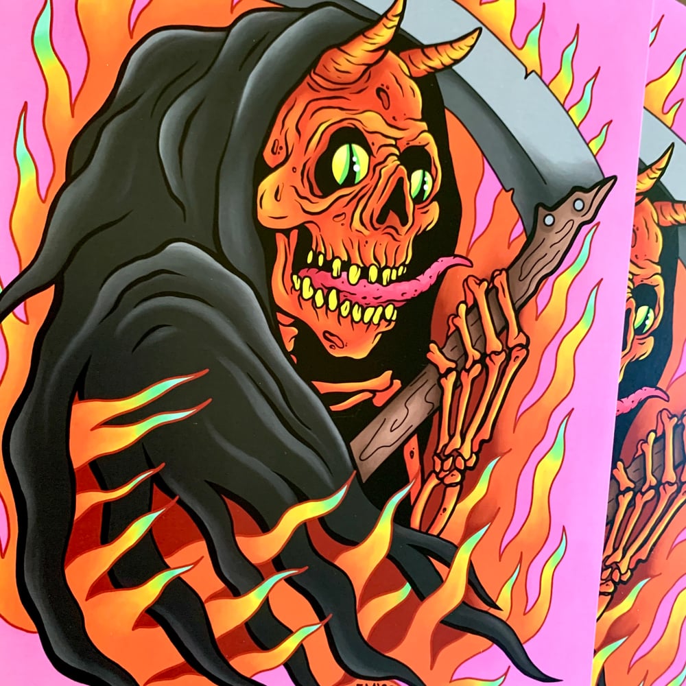 Devil Reaper Emetic Art Print