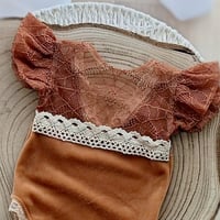 Image 2 of Photoshoot newborn romper - Felice - rusty