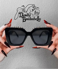Image 1 of Deadly Bombshell- Spiked Goth Babe Sunglasses