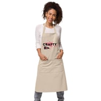Image 2 of Crafty AF organic cotton apron for art & crafts