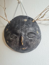 Image 1 of Small gilded mask