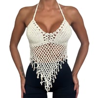 Image 1 of SEASHELL CROCHET TOP