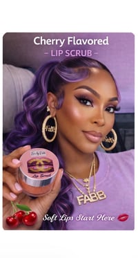 Image 2 of Fabb Cherry Lip Scrub duo. Arrives w/ free lip gloss!