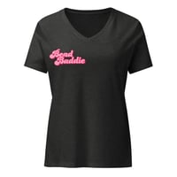 Image 6 of Bead Baddie Women’s relaxed v-neck t-shirt