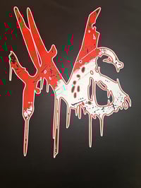 Image 3 of Moon Thief Tee v2 - Red/Black/W