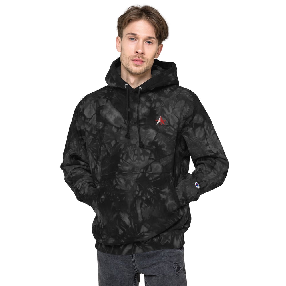 Image of Unisex Champion tie-dye hoodie