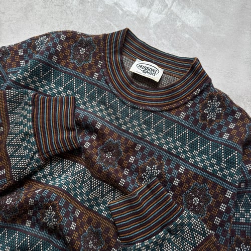 Image of 90s Missoni Sport Knitted Sweatshirt, size XL