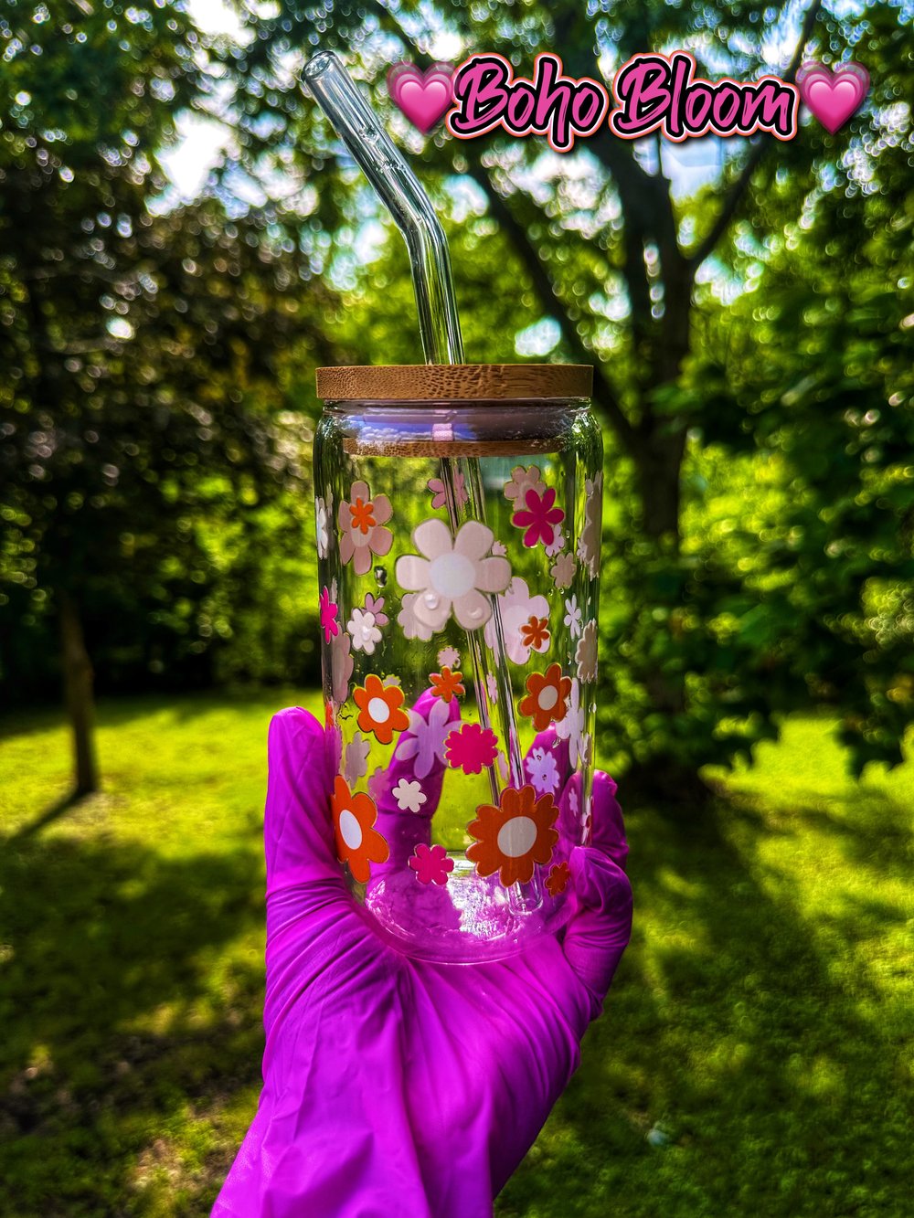 PINK BOHO TUMBLERS 🛑DISCOUNT CODES NOT ALLOWED ON TUMBLERS🛑