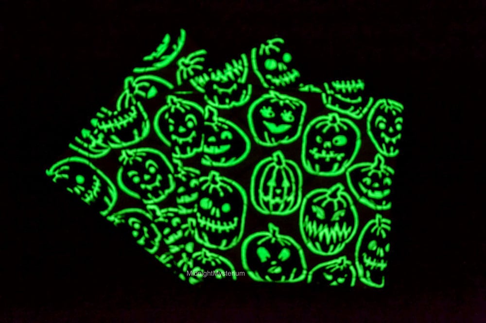 Glow in the Dark Pumpkin Set of 4 Coasters