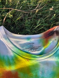 Image 3 of psychedelic ice dyed T-shirt (XL)