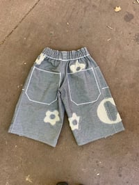 Image 2 of GREY FLEURS JORTS