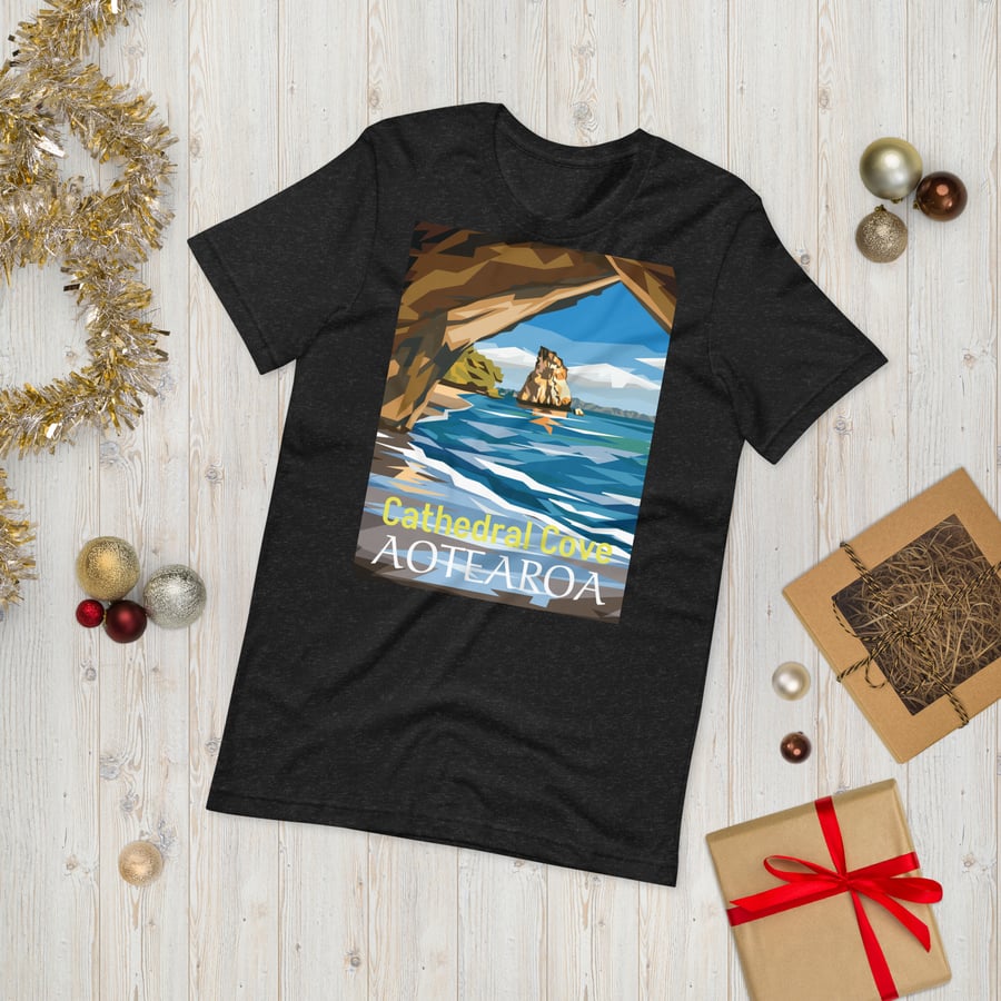 Image of Cathedral Cove, NZ Tee 