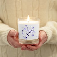 Sagittarius Zodiac Glass jar soy wax candle
