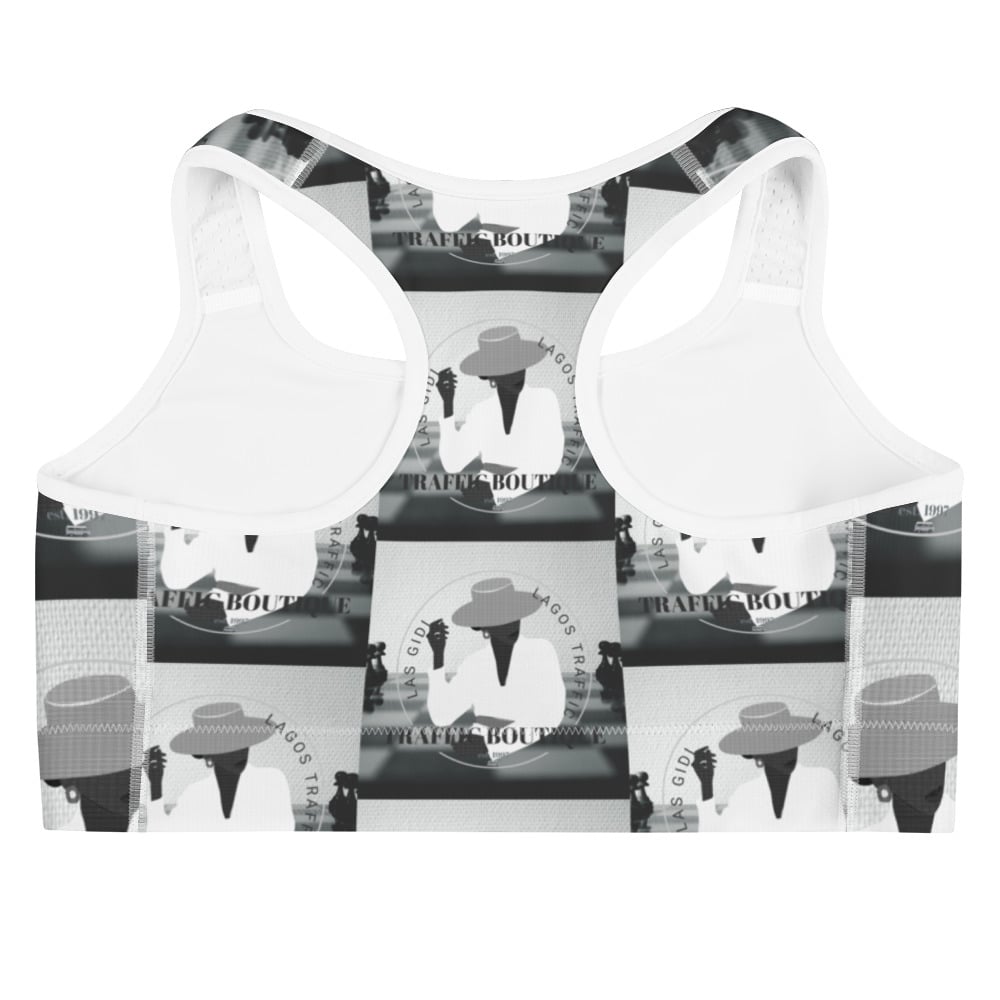 LAS GIDI TRAFFIC BOUTIQUE SPORTS BRA (BLK/WHT)