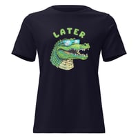 Image 2 of Women's Relaxed T-Shirt, Later Gator Graphic T-Shirt – Funny Alligator Tee