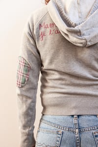 Image 3 of HOODIE " MOUMBE SISTER "  WITH CAP GRIS 