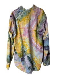 Image 11 of ♻️ UPCYCLED M Men's Button Front Shirt in Appalachian Sunset Geode Ice Dye