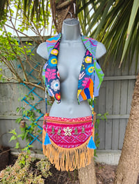 Image 10 of New York Embroidered Waistcoat Top Blue 6-12