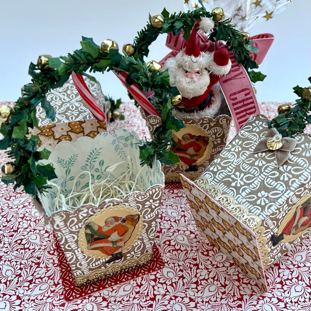 Image of Paper Santa Basket