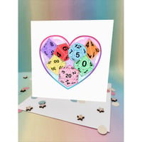 D&D dice Valentines/anniversary Card