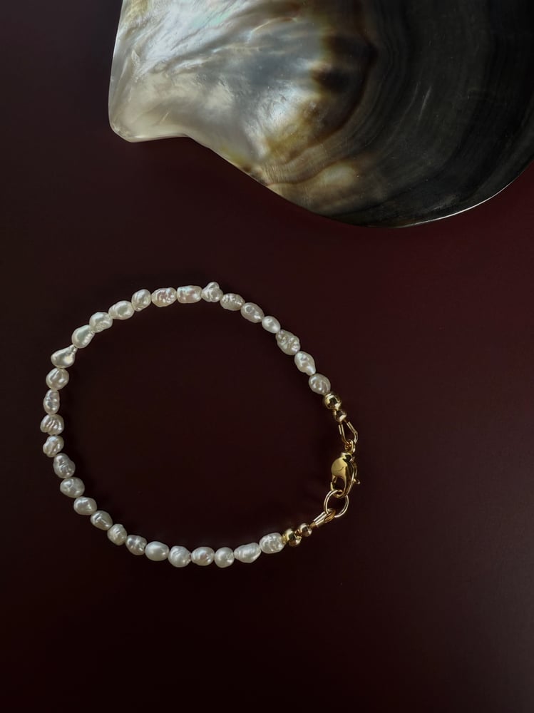 Image of Rice pearl bracelet 