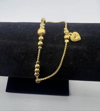 Heart beaded anklet 